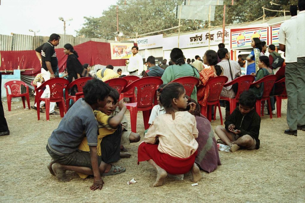 The moneyed and the deprived - the fair is meant for one and all. Chottu, Champa, Sushanta - they have their regular jaunts in search of coins for their livelihood. Let them have their share, while the pursuit of learning continues.