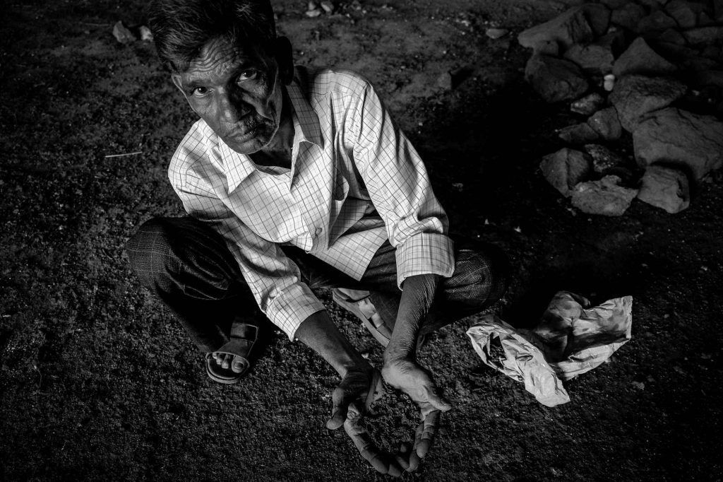 In search of soil inside the Bidar fort