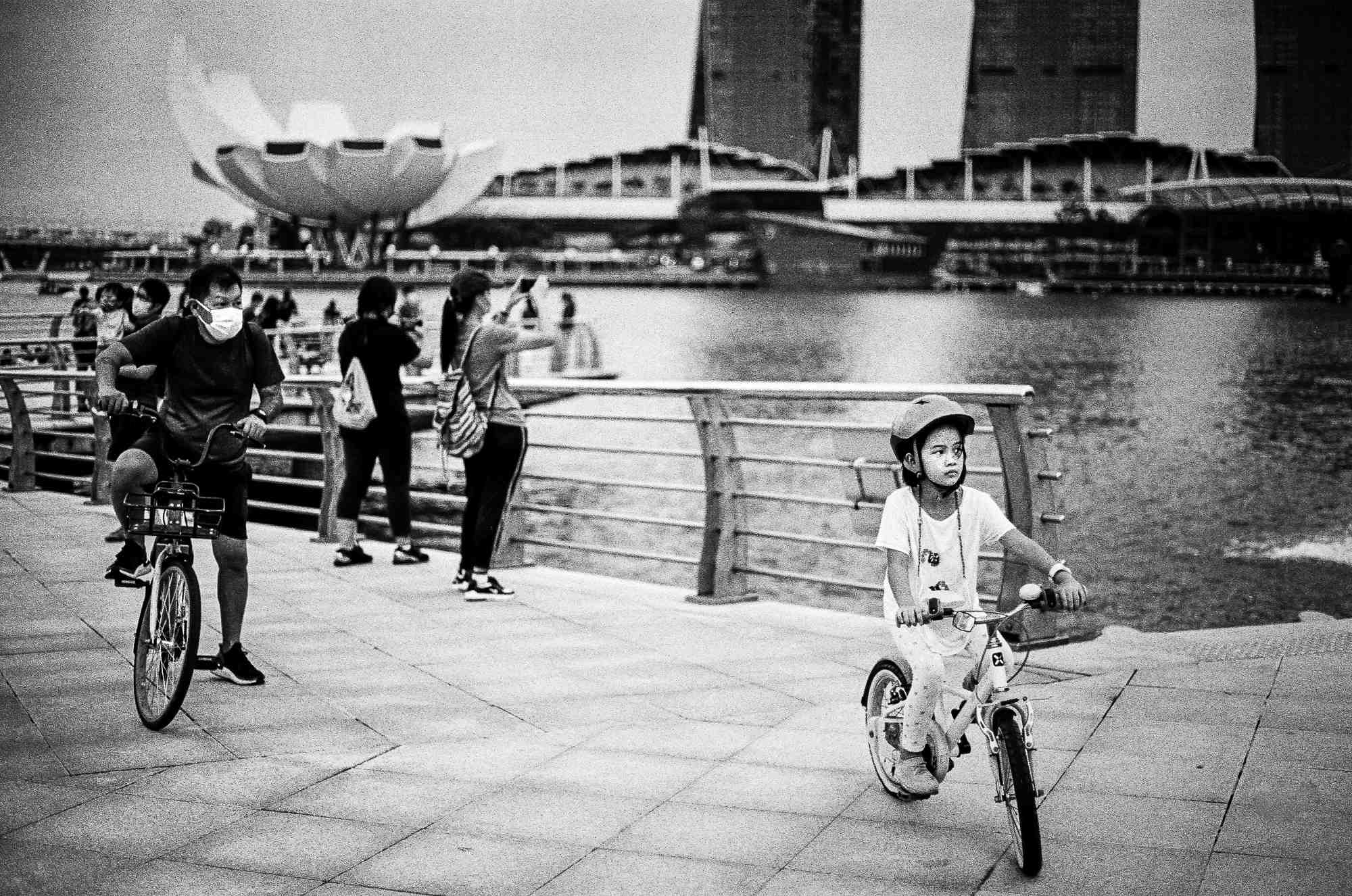 Fuji 400 TMax on Canon AE-1 Program. At Merlion Park, Singapore